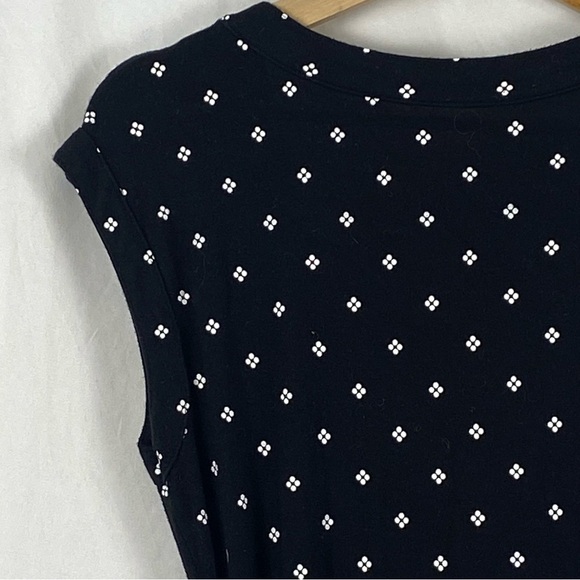 Gap Women’s Maternity Wrap Polka Dot Black Dress Size Medium - Picture 11 of 16